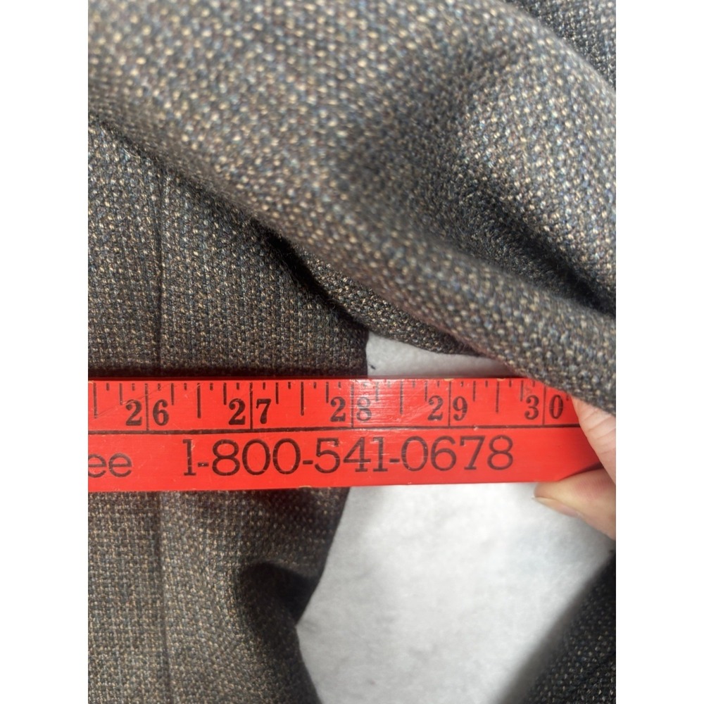 Joseph & Feiss 56L Brown Houndstooth 100% Lambs Wool Blazer Jacket Sport Coat - Picture 8 of 13